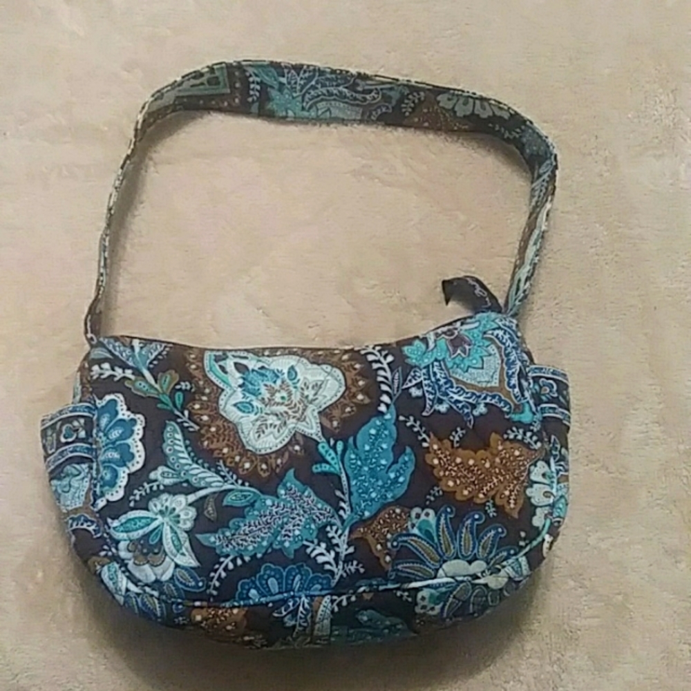 Small Vera Bradley Bag - Blue and Brown